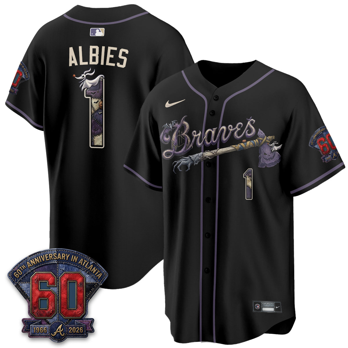 ATL Nightmare Edition Vapor Jersey - Stitched-NQD