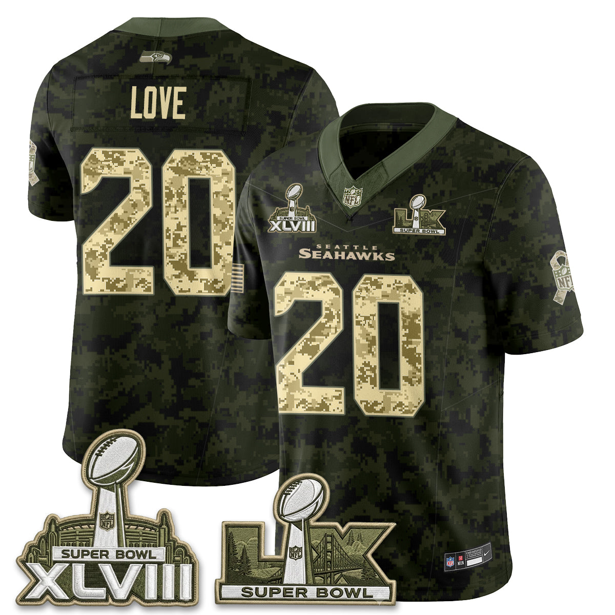 SEA 2026 Salute to Service Edition Vapor Jersey V2- Stitched
