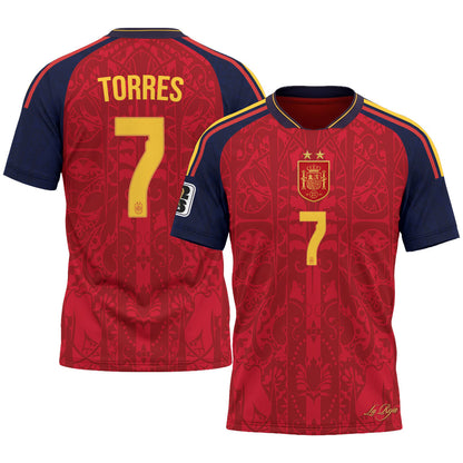 Spain 2026 Soccer Champions Vapor Jersey V2- Printed