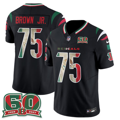 Cincinnati Bengals Mexico Edition Vapor Jersey - Stitched