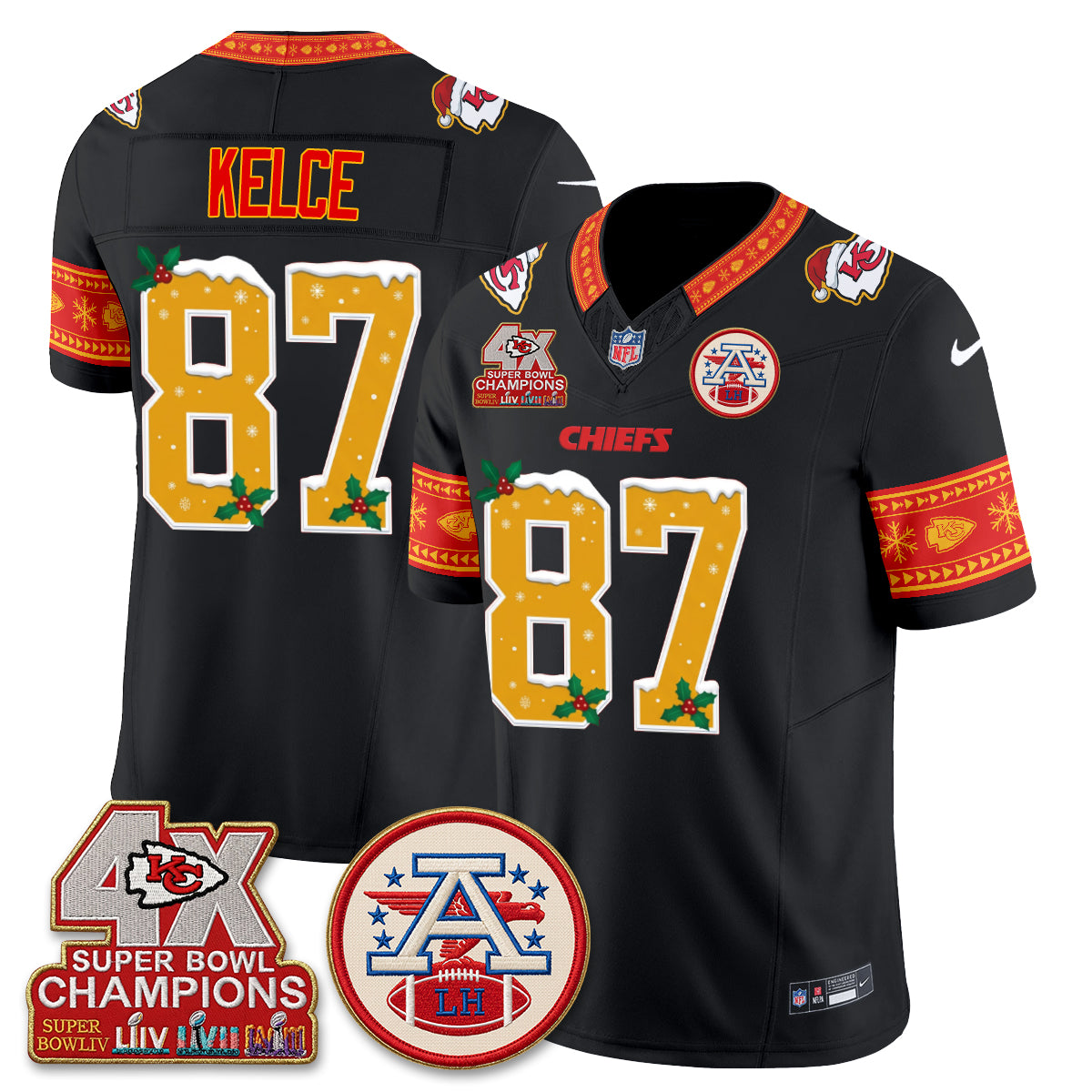 KC Xmas Edition Vapor Jersey - Stitched