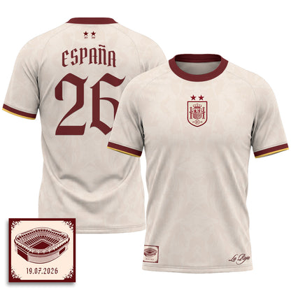 Spain 2026 Soccer Champions Vapor Jersey - Printed