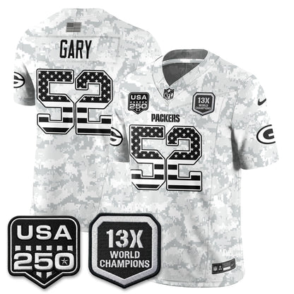 GB 2026 Salute To Service Edition Vapor Jersey - Stitched