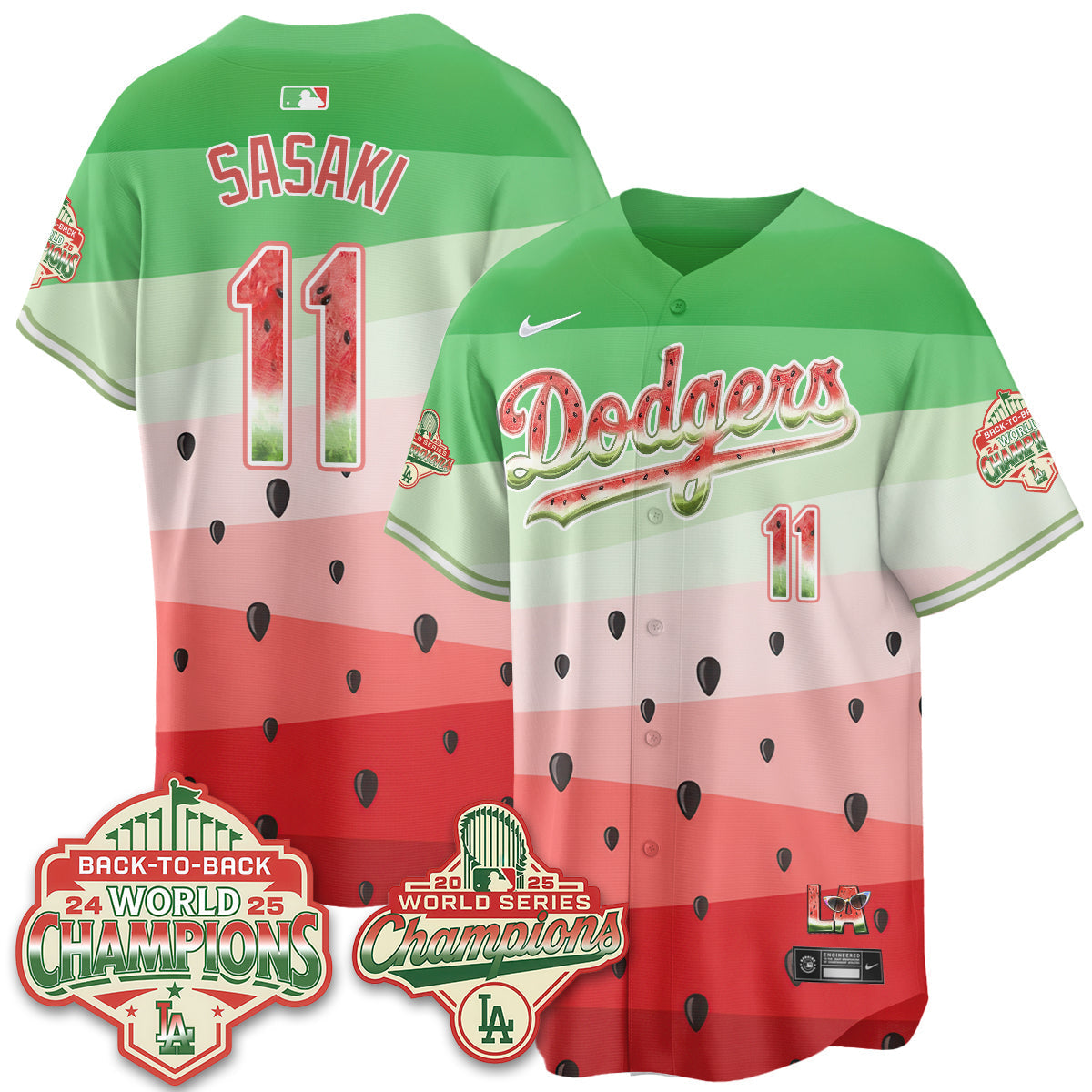 LAD National Watermelon Day Vapor Jersey - Stitched