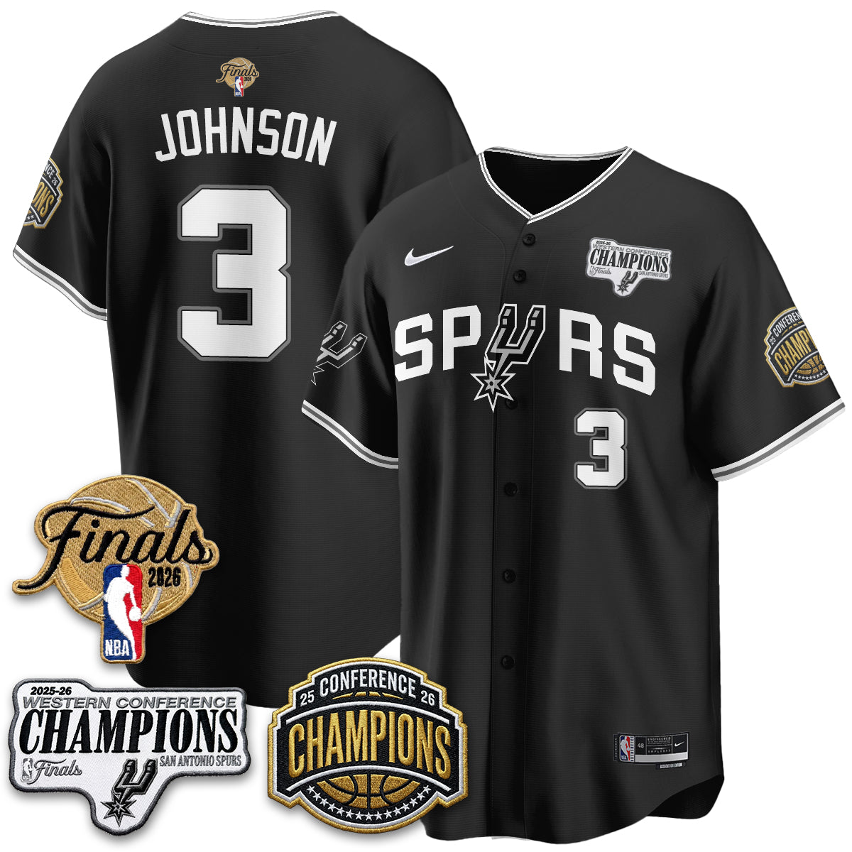 SAS 2026 Basketball Finals Vapor Jersey - Stitched