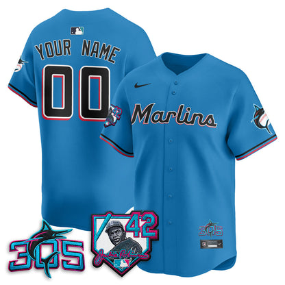MIA 2026 Jackie Robinson New Era Vapor Custom Limited Jersey - Stitched
