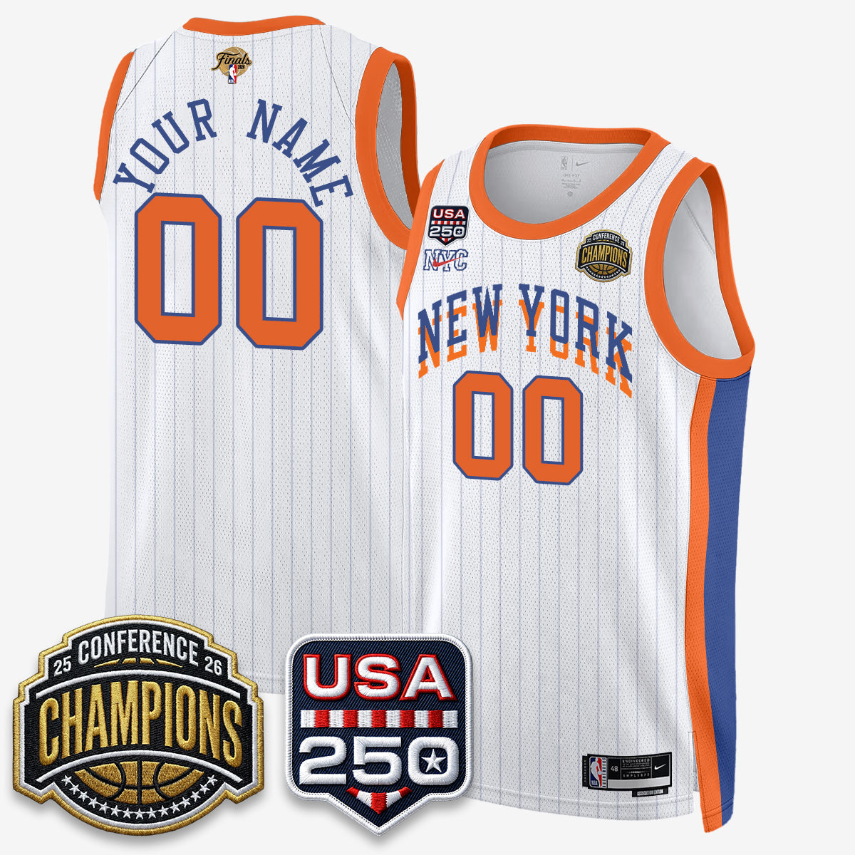 NYK 2026 NBA Eastern Conference Champions City Edition Custom Jersey - Stitched