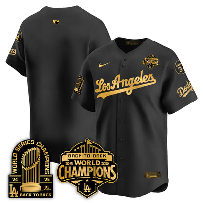 LAD Alternate Vapor Limited Jersey - 9x Champs - Stitched
