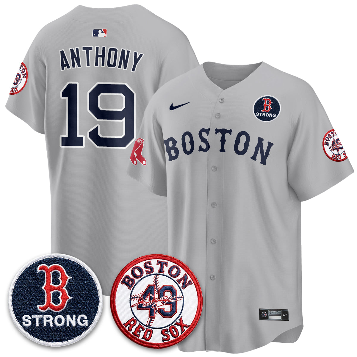 BOS Tim Wakefield Memorial Patch Vaper Premier Limited Jersey - Stitched V2