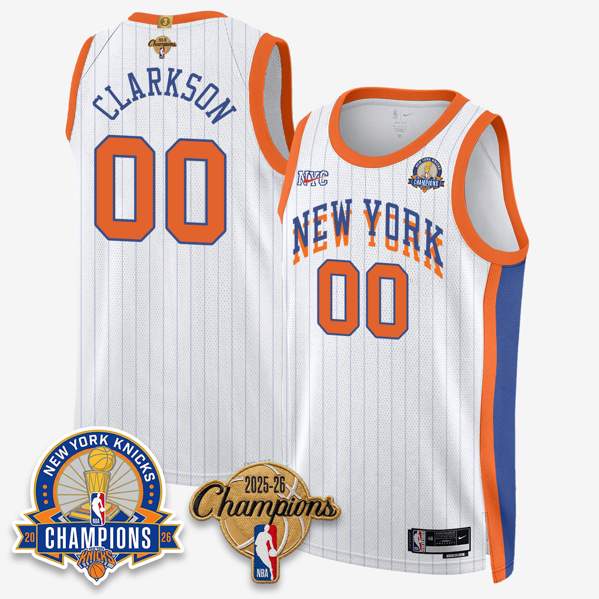 NYK 2026 Basketball Champions Special Edition Vapor Jersey V2- Stitched
