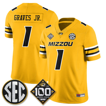MIZZ 100th Anniversary of Memorial Stadium Vapor Jersey - Stitched