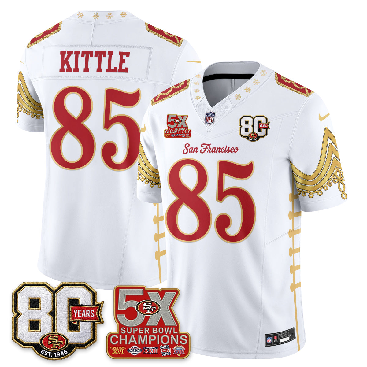 SF Xmas Nutcracker Edition Vapor Jersey - Stitched