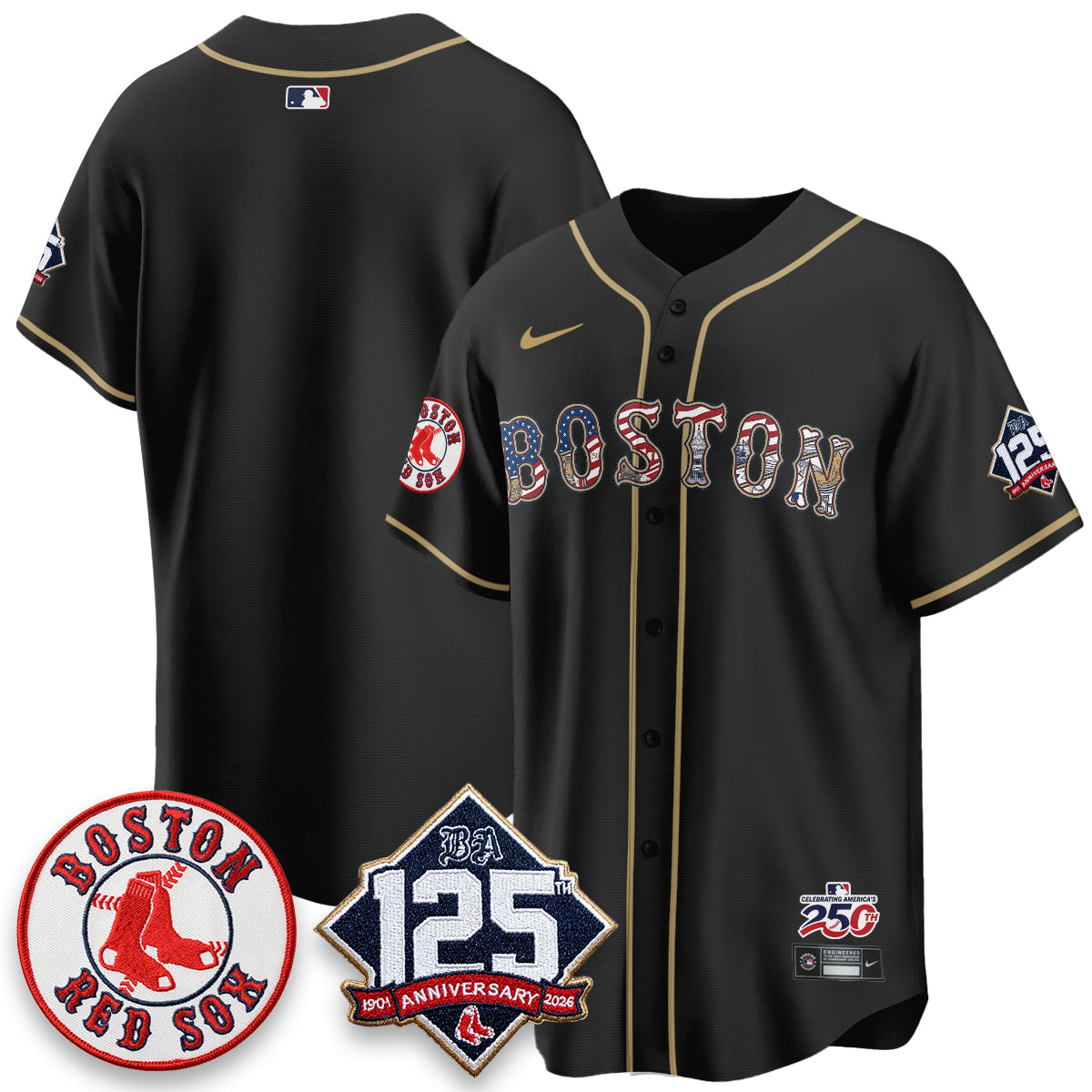 BOS 2026 Independence Day USA Vapor Limited Jersey - Stitched-DTD