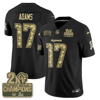 Los Angeles Rams 2026 Salute To Service Vapor Jersey V2- Stitched