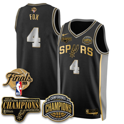 SAS 2026 NBA Western Conference Champions Vapor Special Edition Jersey - Stitched