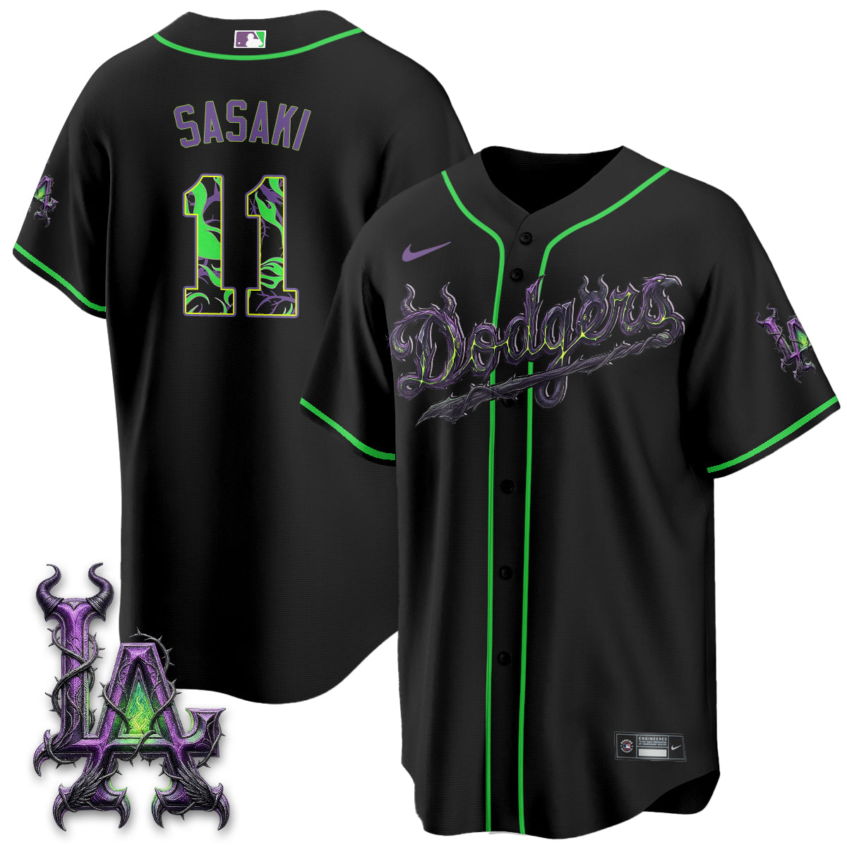 LAD Villains Halloween - Horned Queen Vapor Jersey- Stitched
