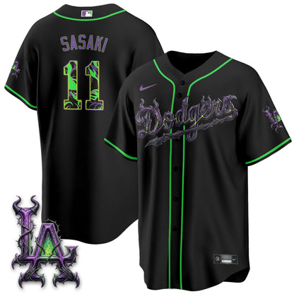 LAD Villains Halloween - Horned Queen Vapor Jersey- Stitched