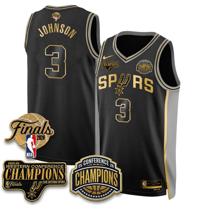 SAS 2026 NBA Western Conference Champions Vapor Special Edition Jersey - Stitched