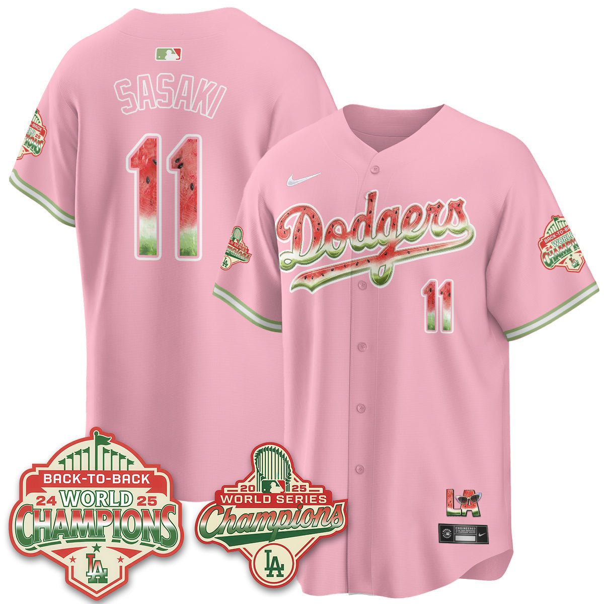 LAD National Watermelon Day Vapor Jersey - Stitched