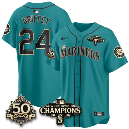 SEA Vapor Premier Limited Jersey - 50th Anniversary & AL West Division Champions - Steelheads Community Funds - Stitched