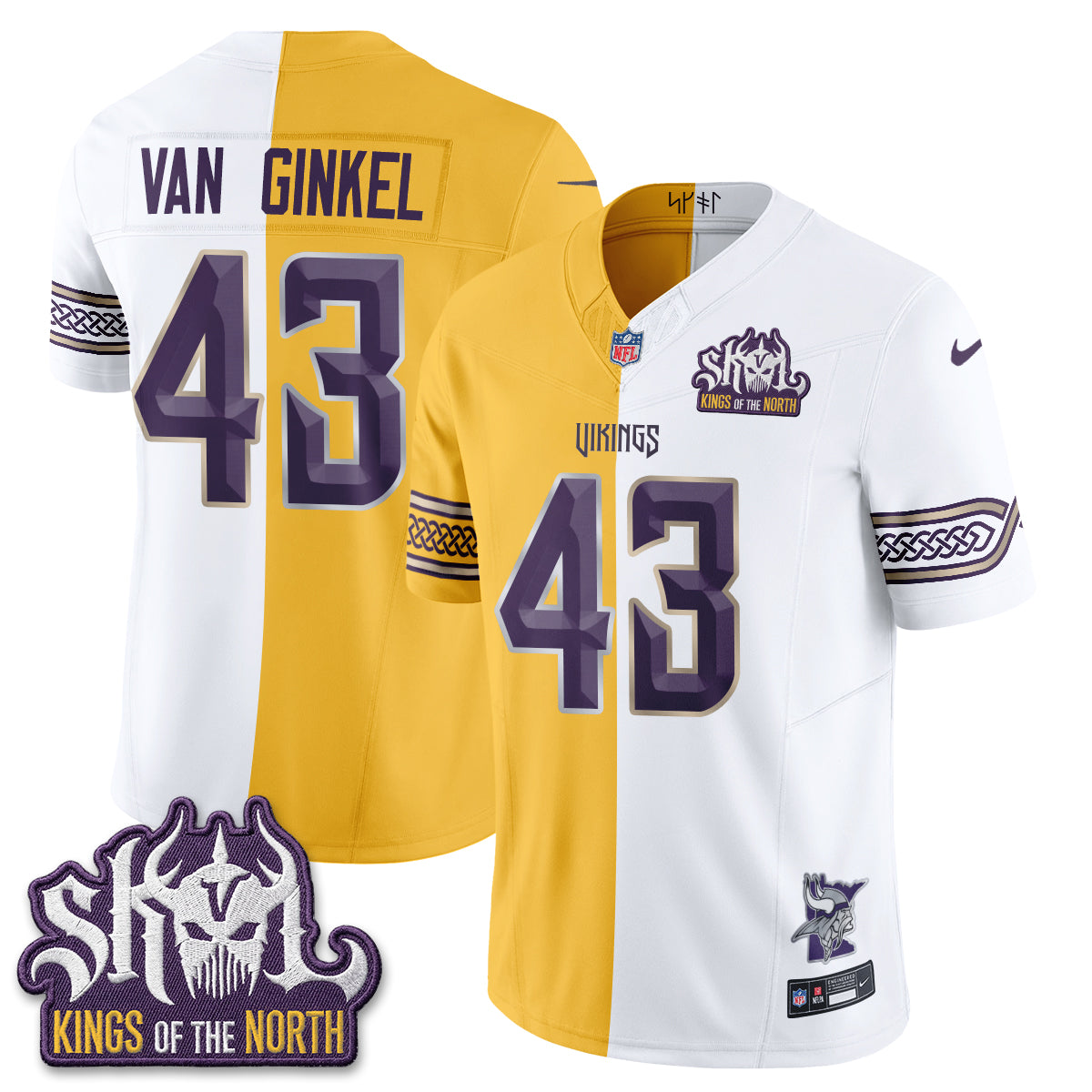 MIN 2026 Rivalries Split V2 Vapor Jersey - Stitched