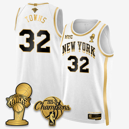 NYK 2026 NBA Champions Gold Edition Vapor Jersey - Stitched