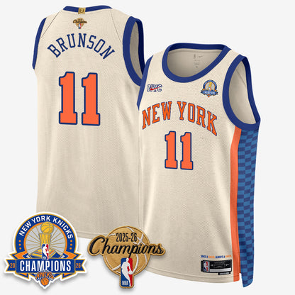 NYK 2026 Basketball Champions Special Edition Vapor Jersey V2- Stitched