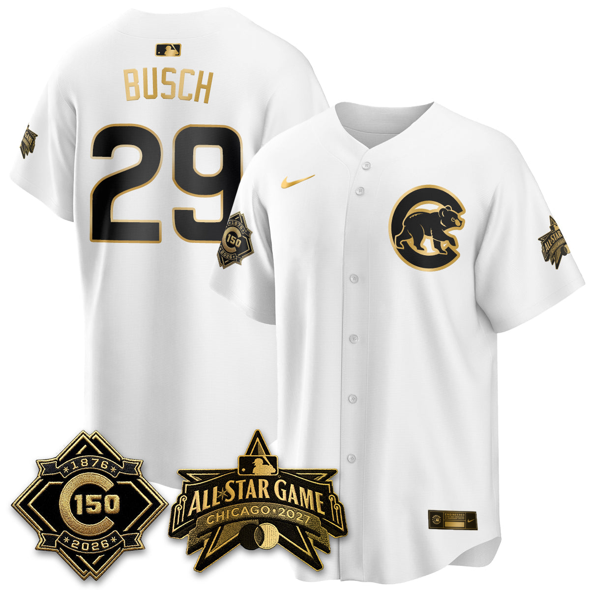 CHC 2027 All Star Game Gold Edition Vapor Jersey - Stitched
