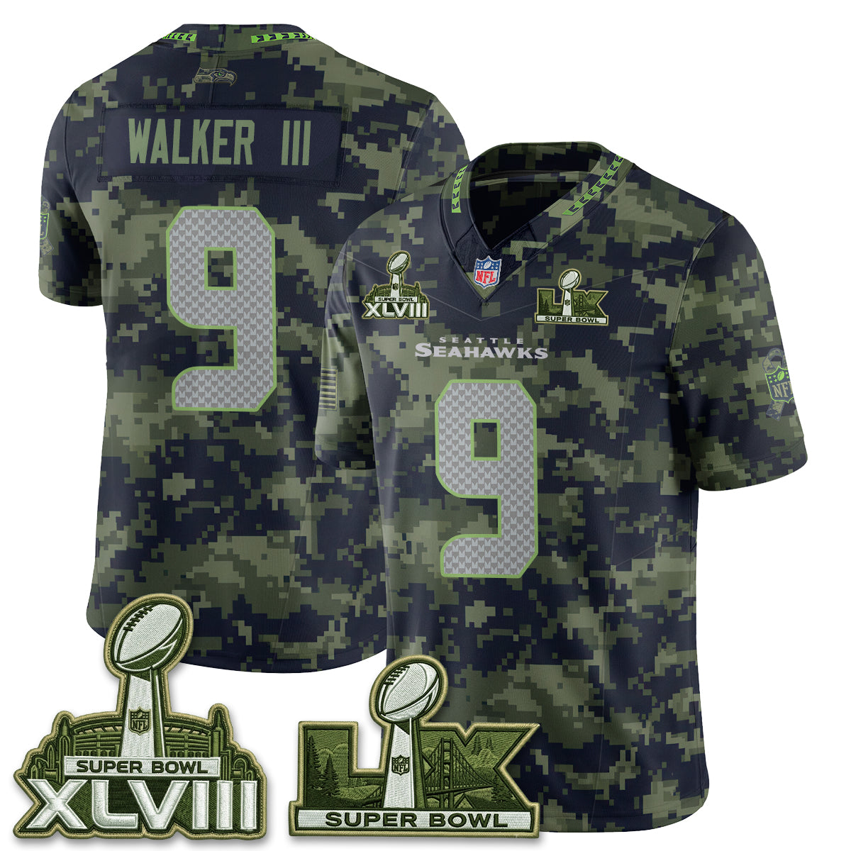SEA 2026 Salute to Service Edition Vapor Jersey V2- Stitched
