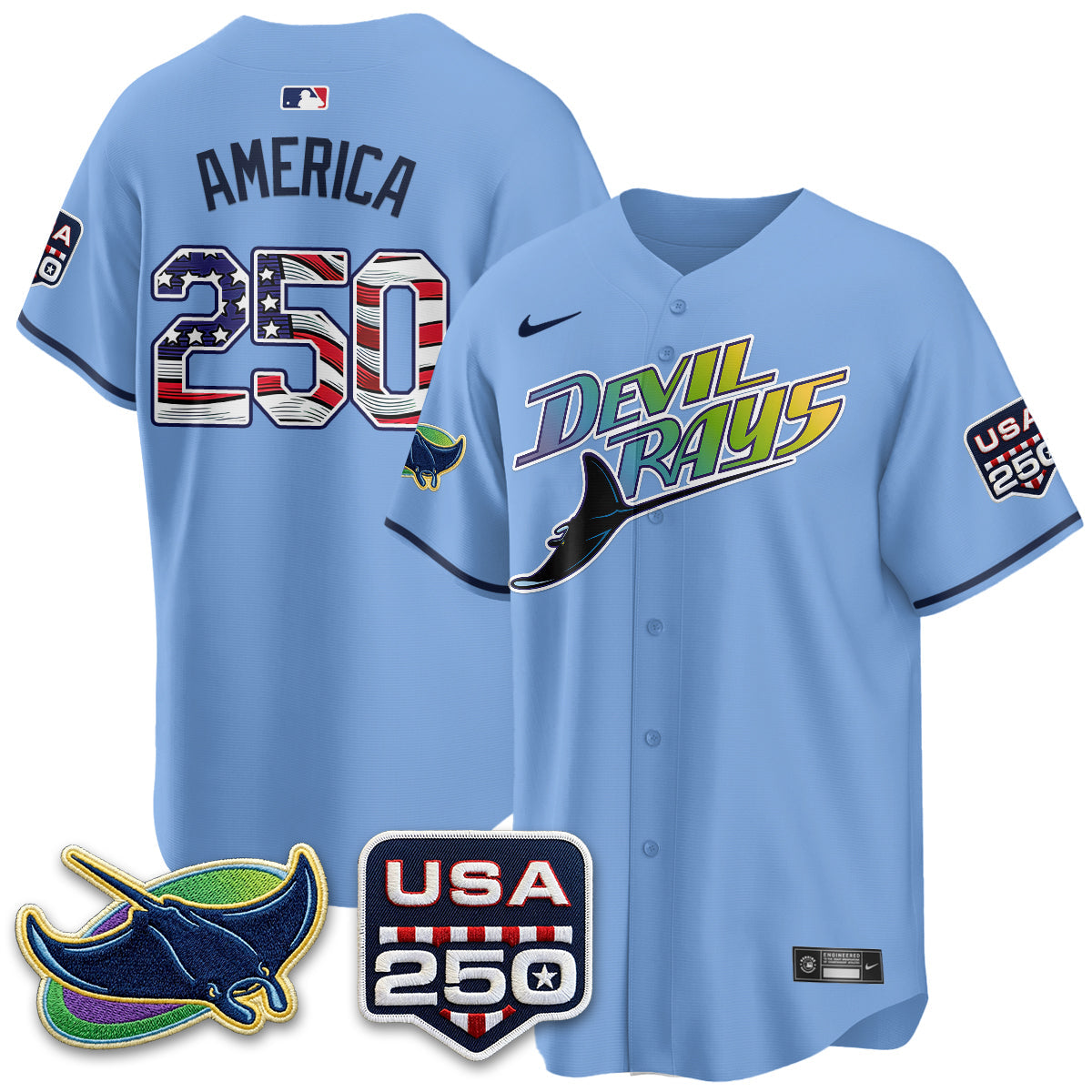 TB Independence Day USA 2026 City Connect Vapor Jersey - Stitched