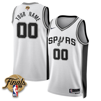 SAS 2026 NBA Western Conference Champions Vapor Custom Jersey V2- Stitched