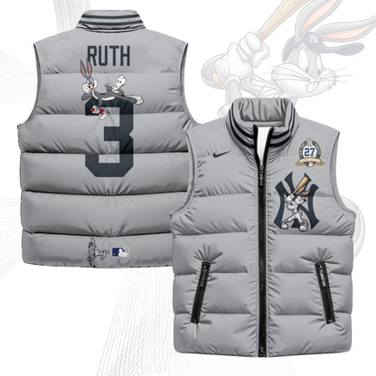 NYY Edition Unisex Puffer Vest - Printed