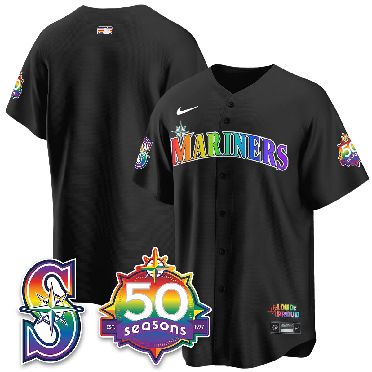SEA Happy Pride Month Vapor Jersey - Stitched