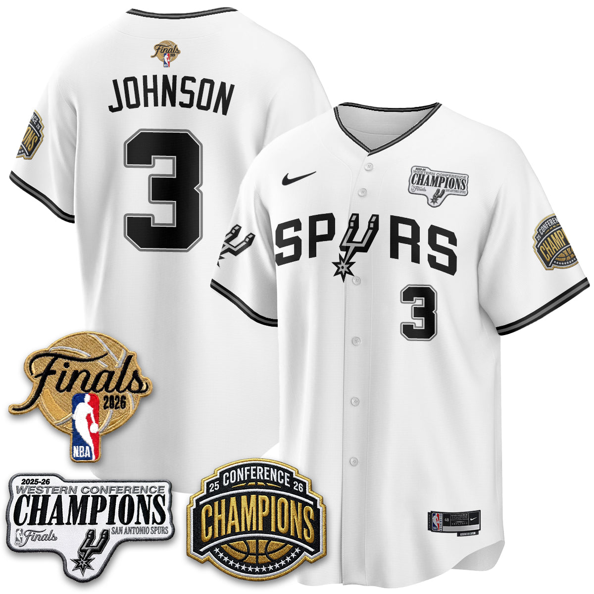 SAS 2026 Basketball Finals Vapor Jersey - Stitched