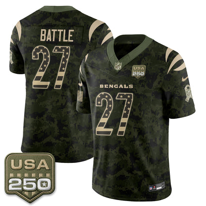 CIN 2026 Salute to Service Vapor Jersey - Stitched