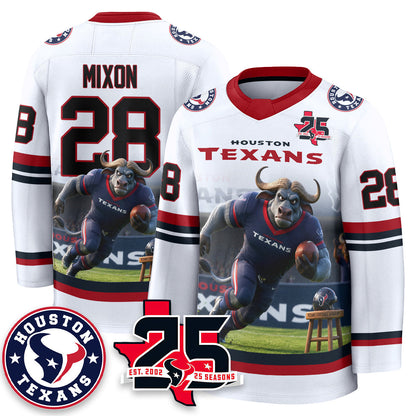 HOU x Bull Chief Edition Hockey Jersey - Printed