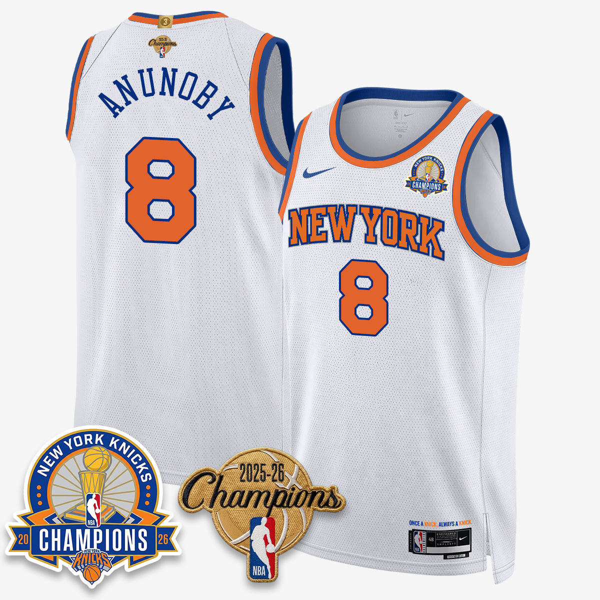 NYK 2026 Basketball Champions Special Edition Vapor Jersey V2- Stitched