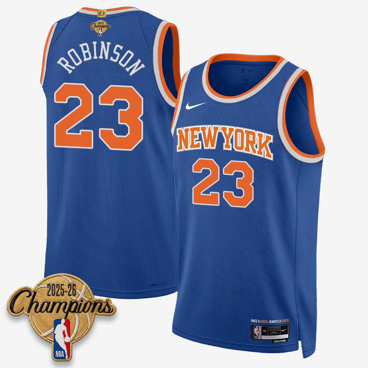 NYK 2026 Basketball Champions Vapor Jersey V2- Stitched