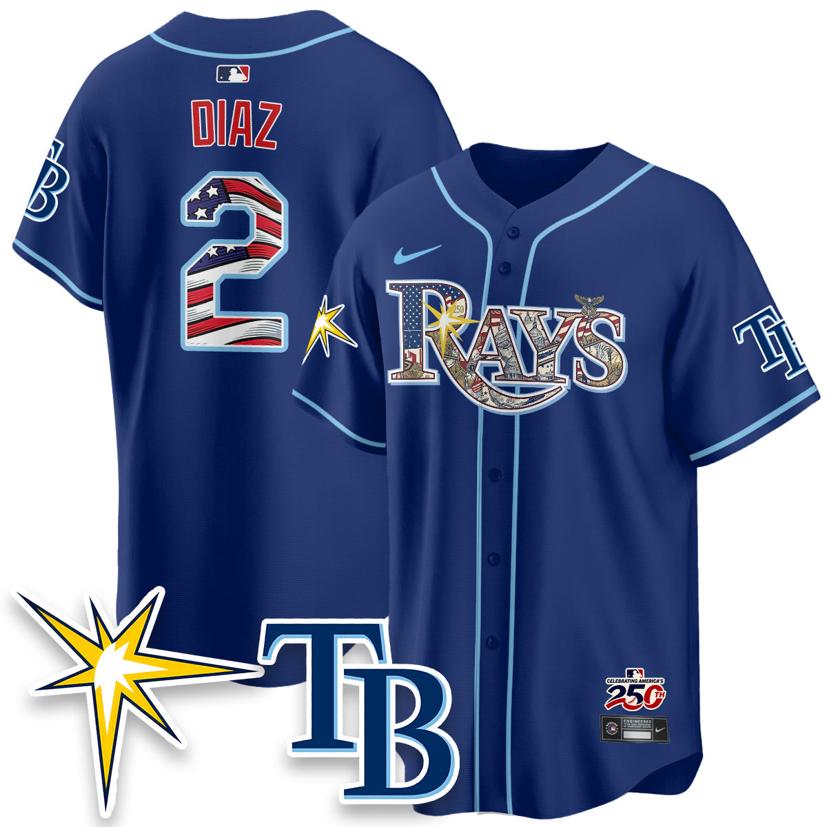 TB Independence Day USA 2026 Vapor Limited Jersey - Stitched