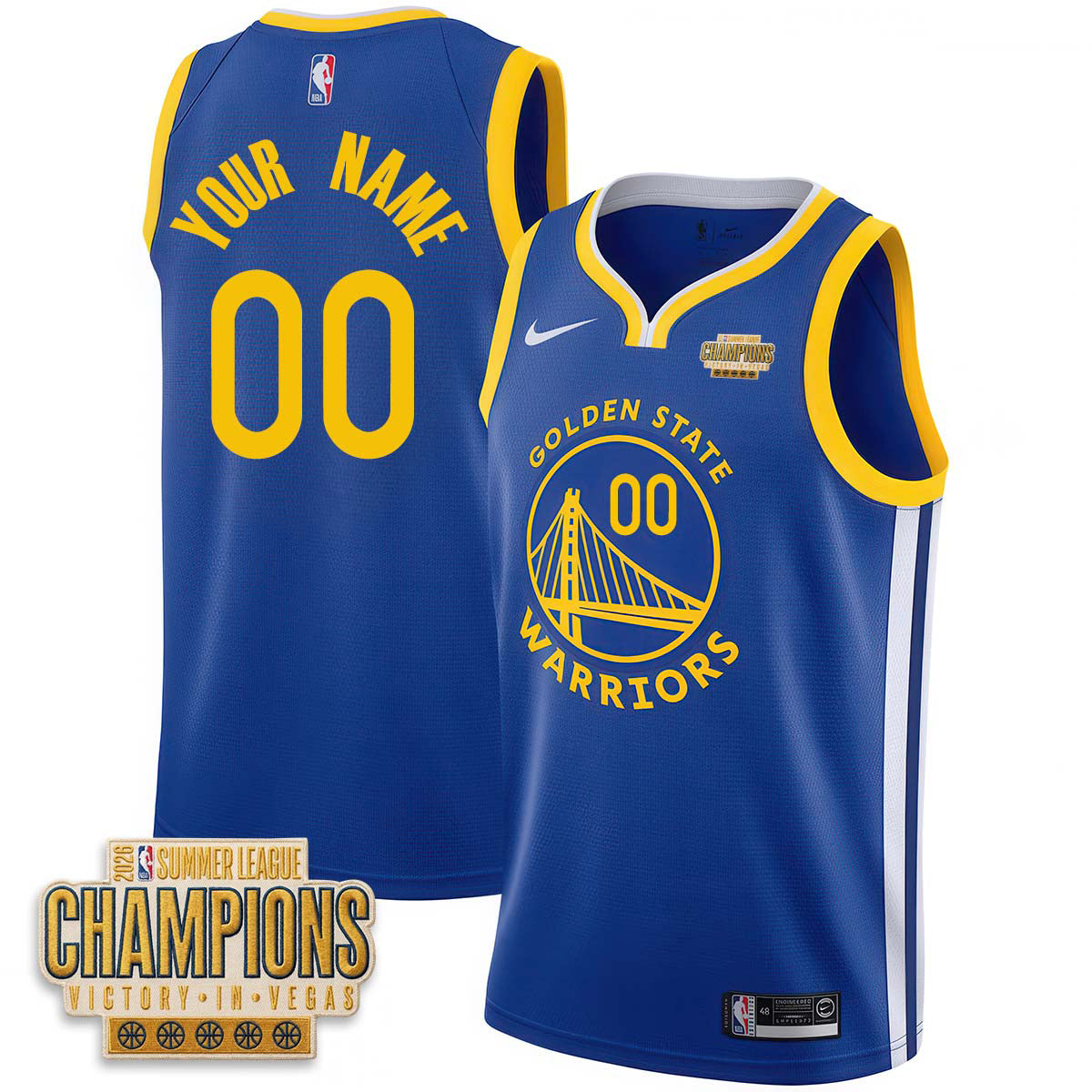 GSW 2026 Summer League Vapor Custom Jersey - Stitched