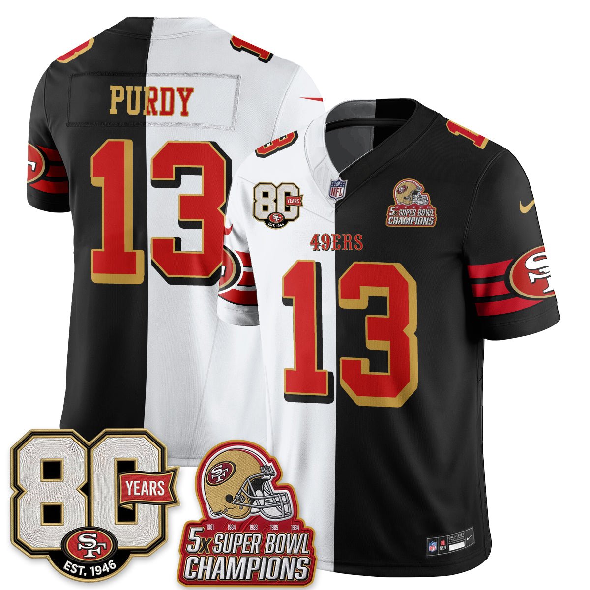 SF Split Style Vapor Jersey - Stitched