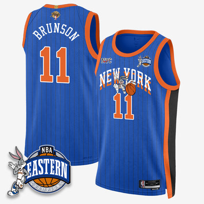 NYK 2026 NBA Finals x Bunny Vapor Jersey - Stitched