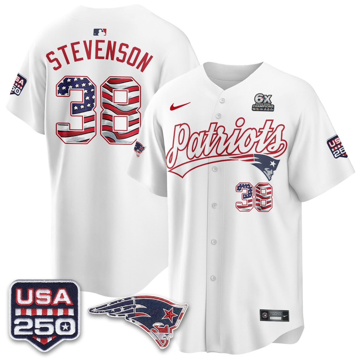 NE America Edition Vapor Jersey - Stitched