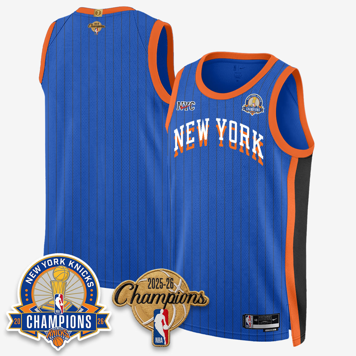 NYK 2026 Basketball Champions Special Edition Vapor Jersey V2- Stitched