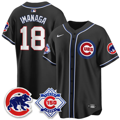CHC 150th Anniversary Black Out Style Vapor Premier Limited Jersey - Stitched