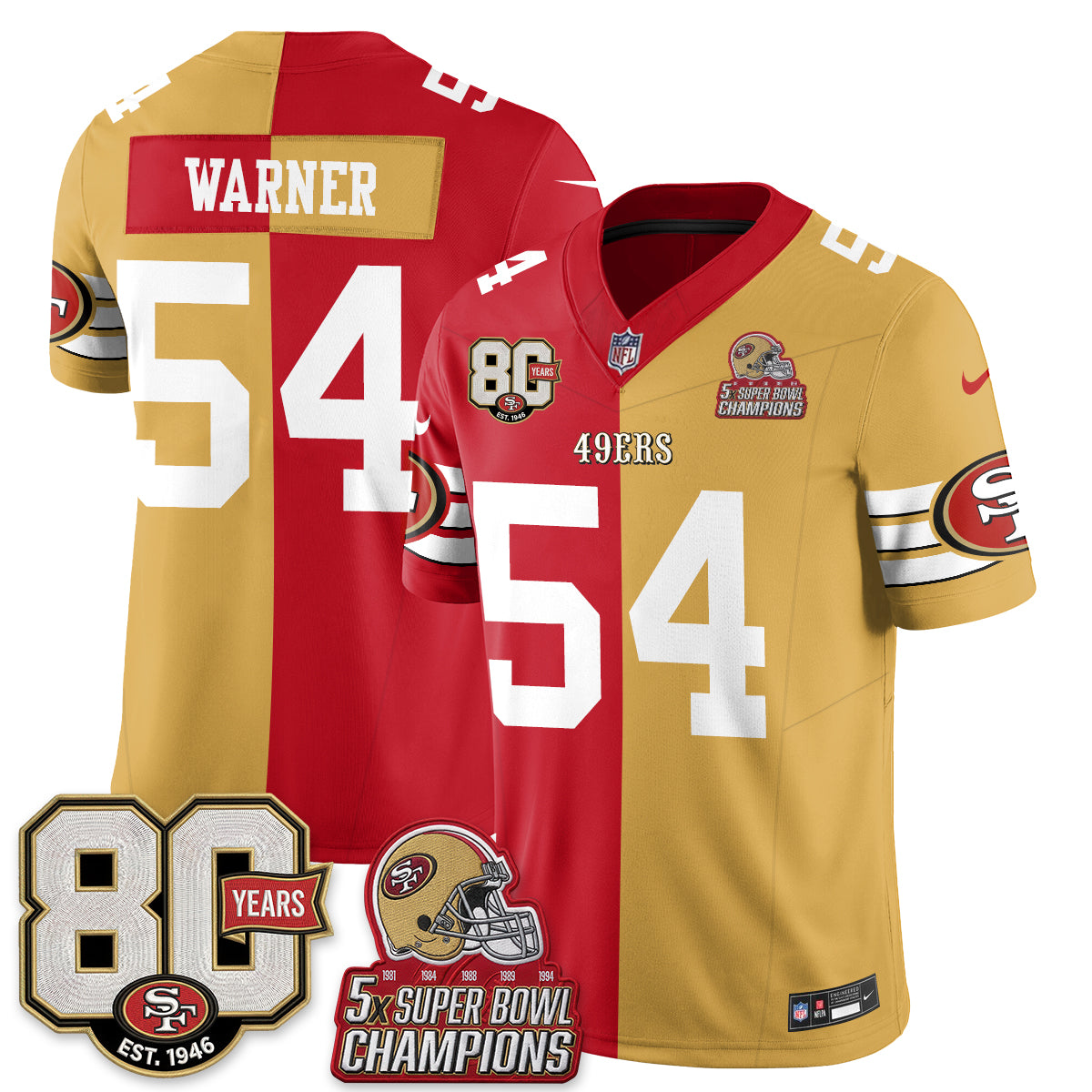 SF Split Style Vapor Jersey - Stitched