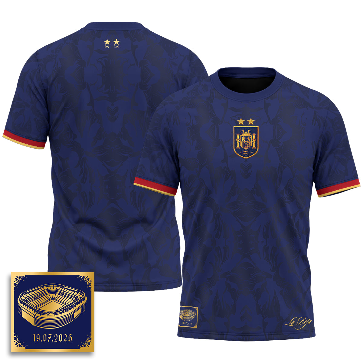 Spain 2026 Soccer Champions Vapor Jersey - Printed