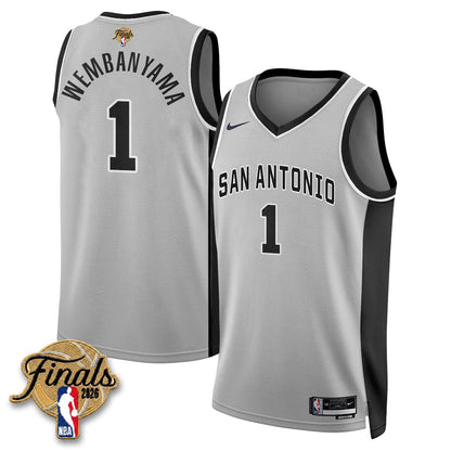SAS 2026 NBA Western Conference Champions Vapor Jersey V2- Stitched