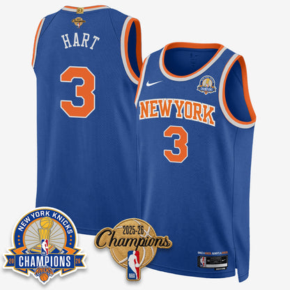 NYK 2026 Basketball Champions Special Edition Vapor Jersey V2- Stitched