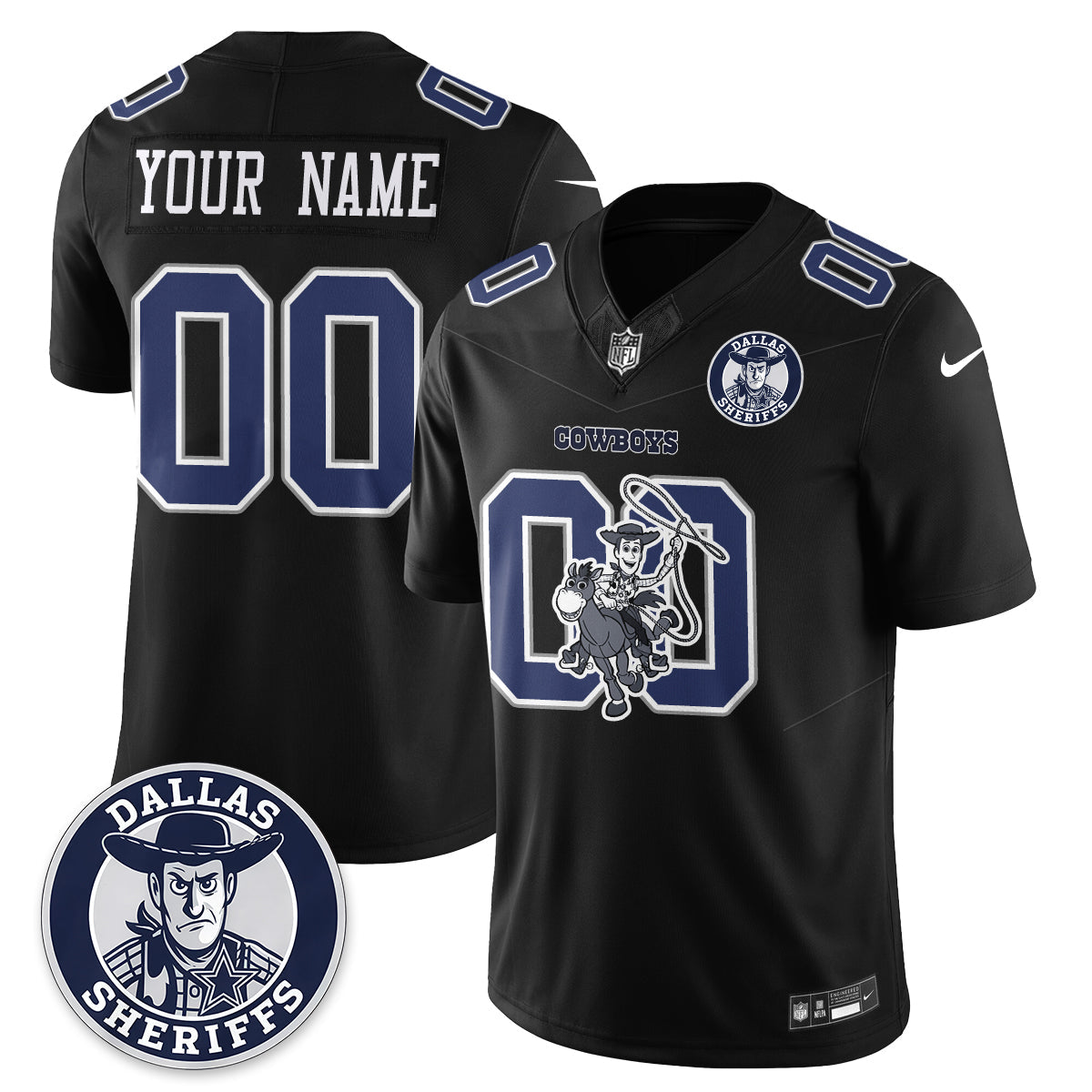 DAL x Toy Cowboy Edition Vapor Custom Jersey - Stitched